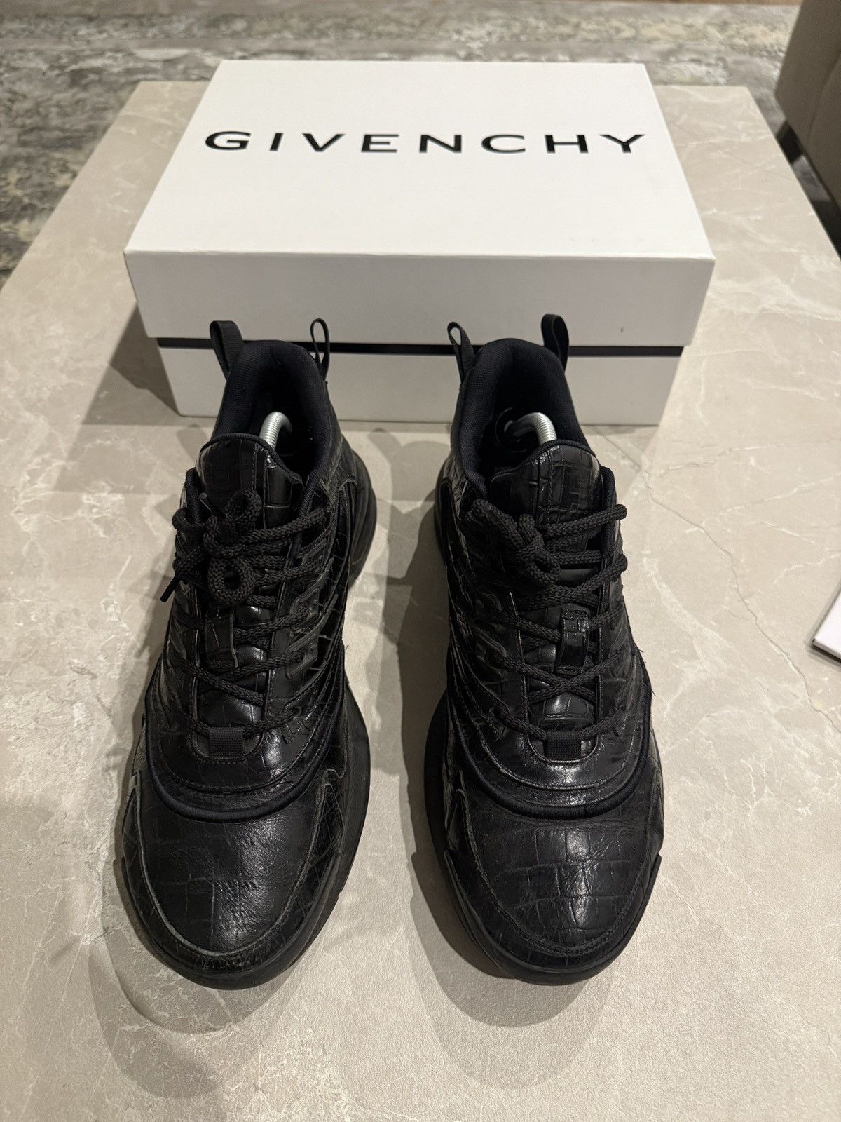Givenchy Givenchy giv 1 croc effect leather sneaker Size US 11 / EU 44 - 4 Thumbnail