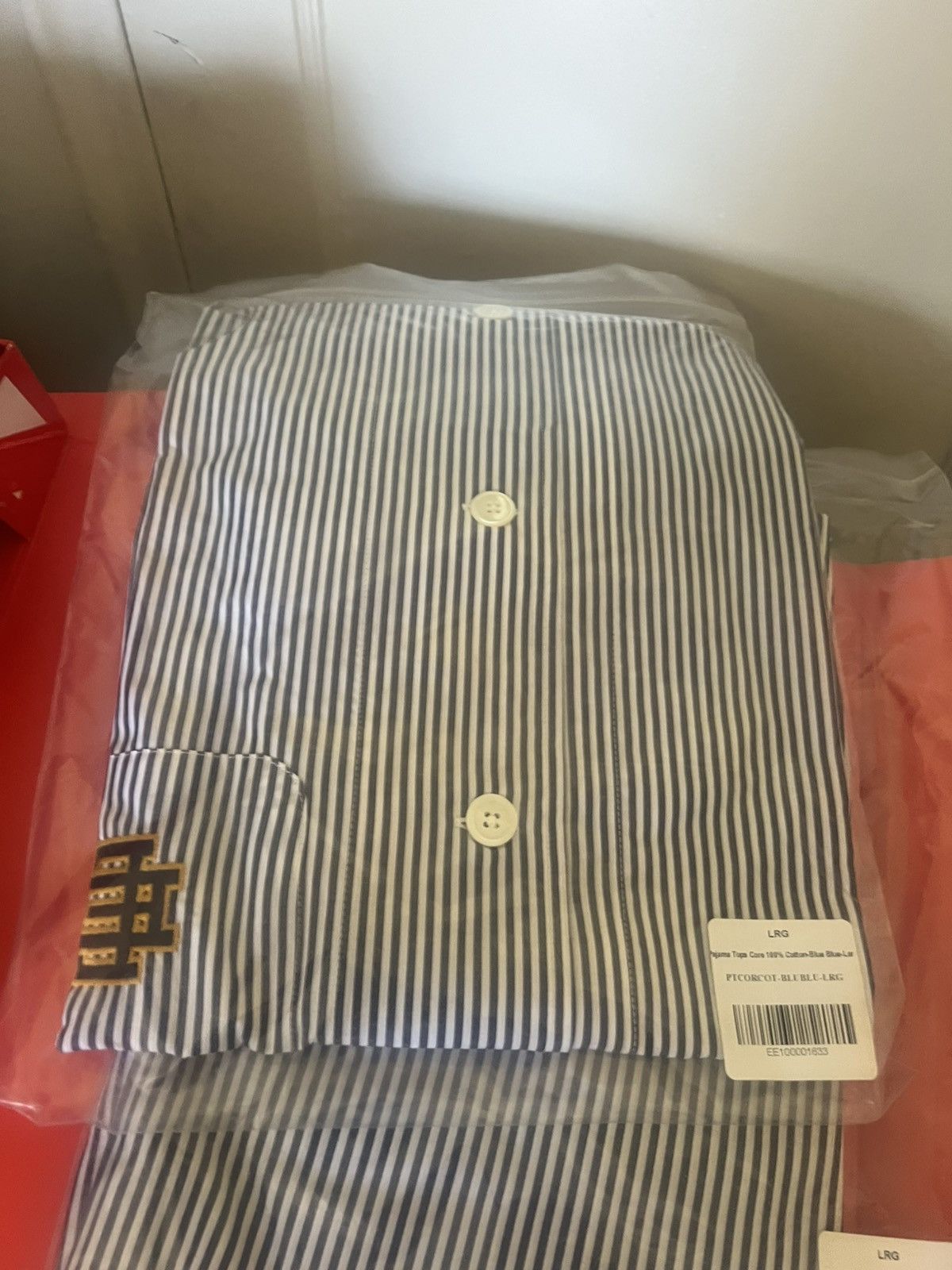 Eric Emanuel Eric Emanuel EE navy blue pajamas tops and bottoms large Size US L / EU 52-54 / 3 - 11 Thumbnail