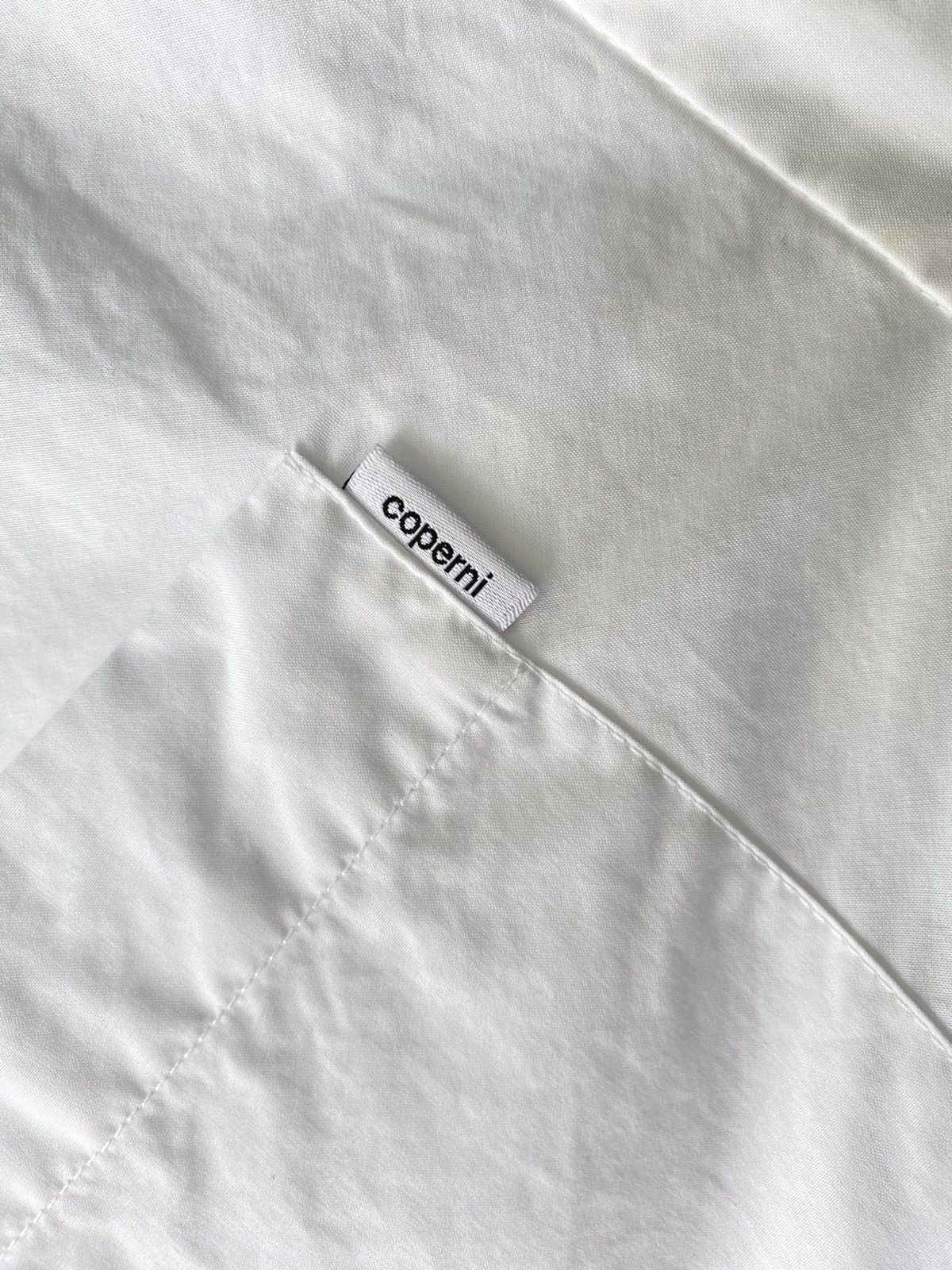 Coperni Coperni Asymmetric White Button-Up Blouse Size XS / US 0-2 / IT 36-38 - 10 Thumbnail