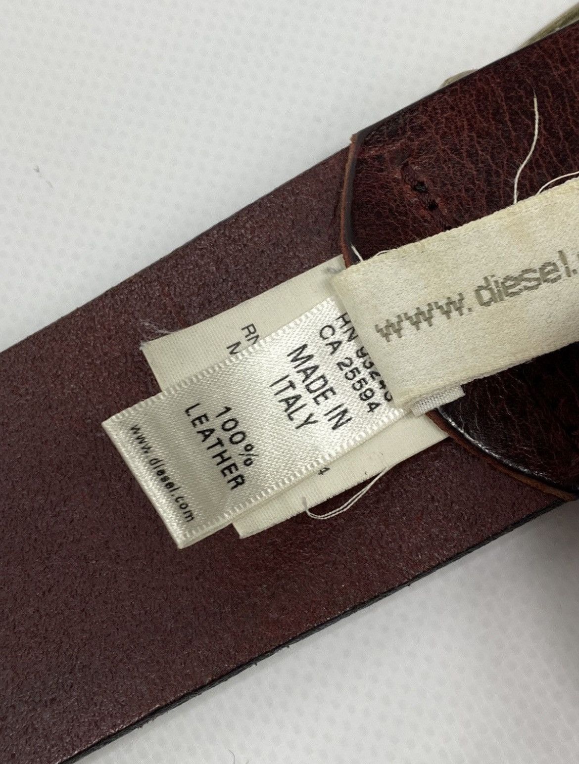 Diesel Studded Diesel Horseshoe Cowboy Western Big Leather Size 34 - 17 Thumbnail