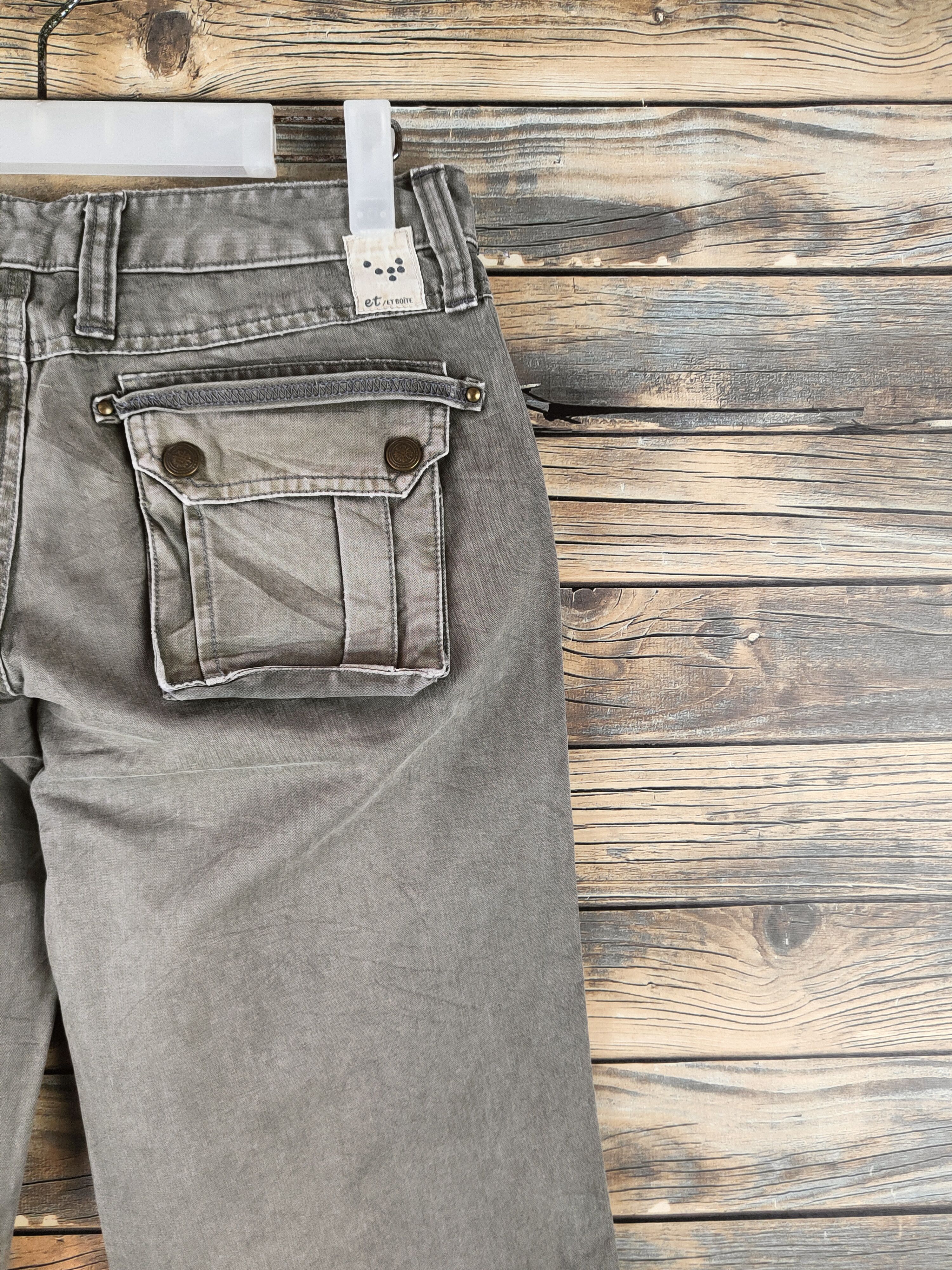 Japanese Brand DL Et boite Olive Multipocket Casual Pants #46-354 Size 26" / US 2 / IT 38 - 10 Thumbnail