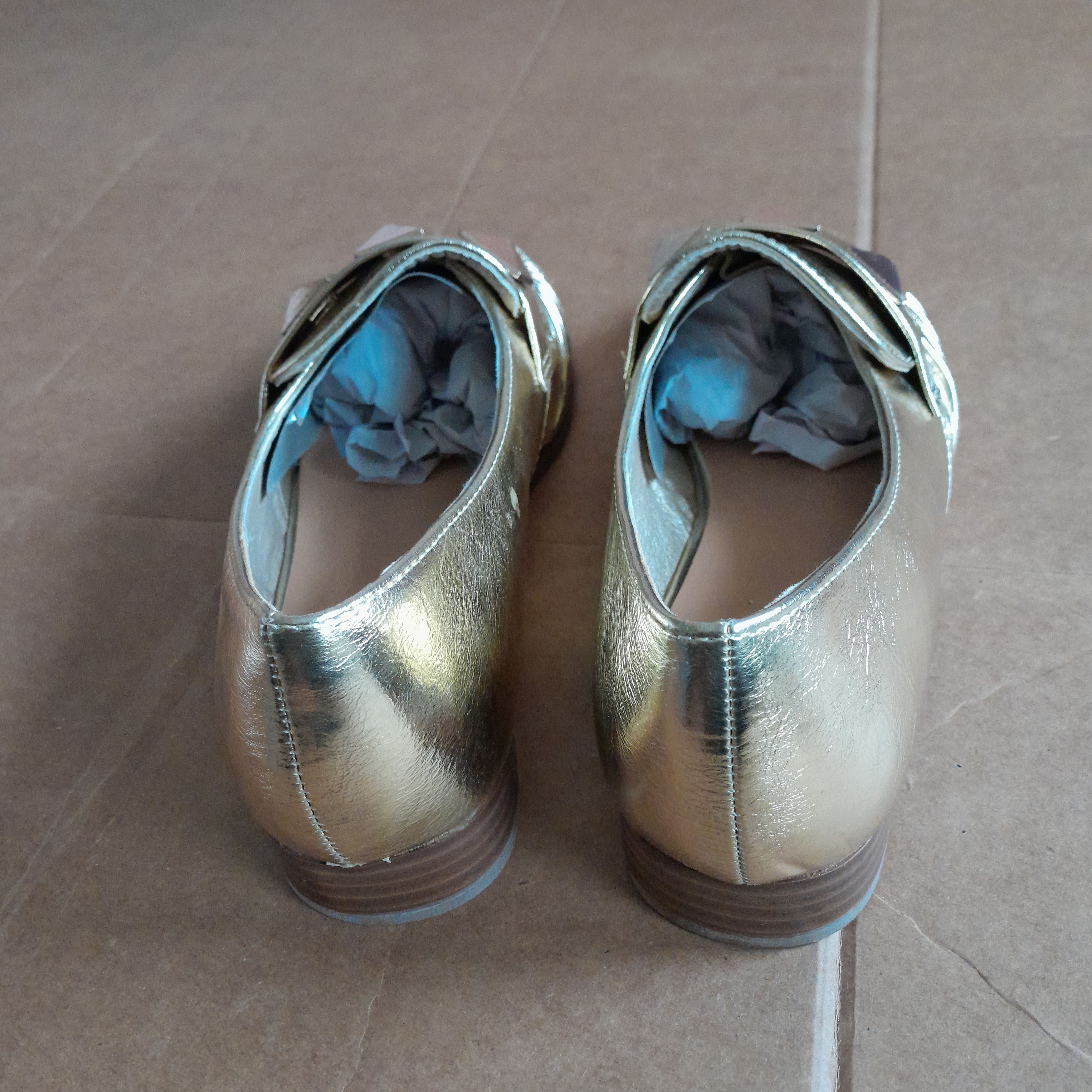 Other Catherine Malandrino Women’s Shoes Gold Loafer Slip On Size US 8 / IT 38 - 2 Thumbnail