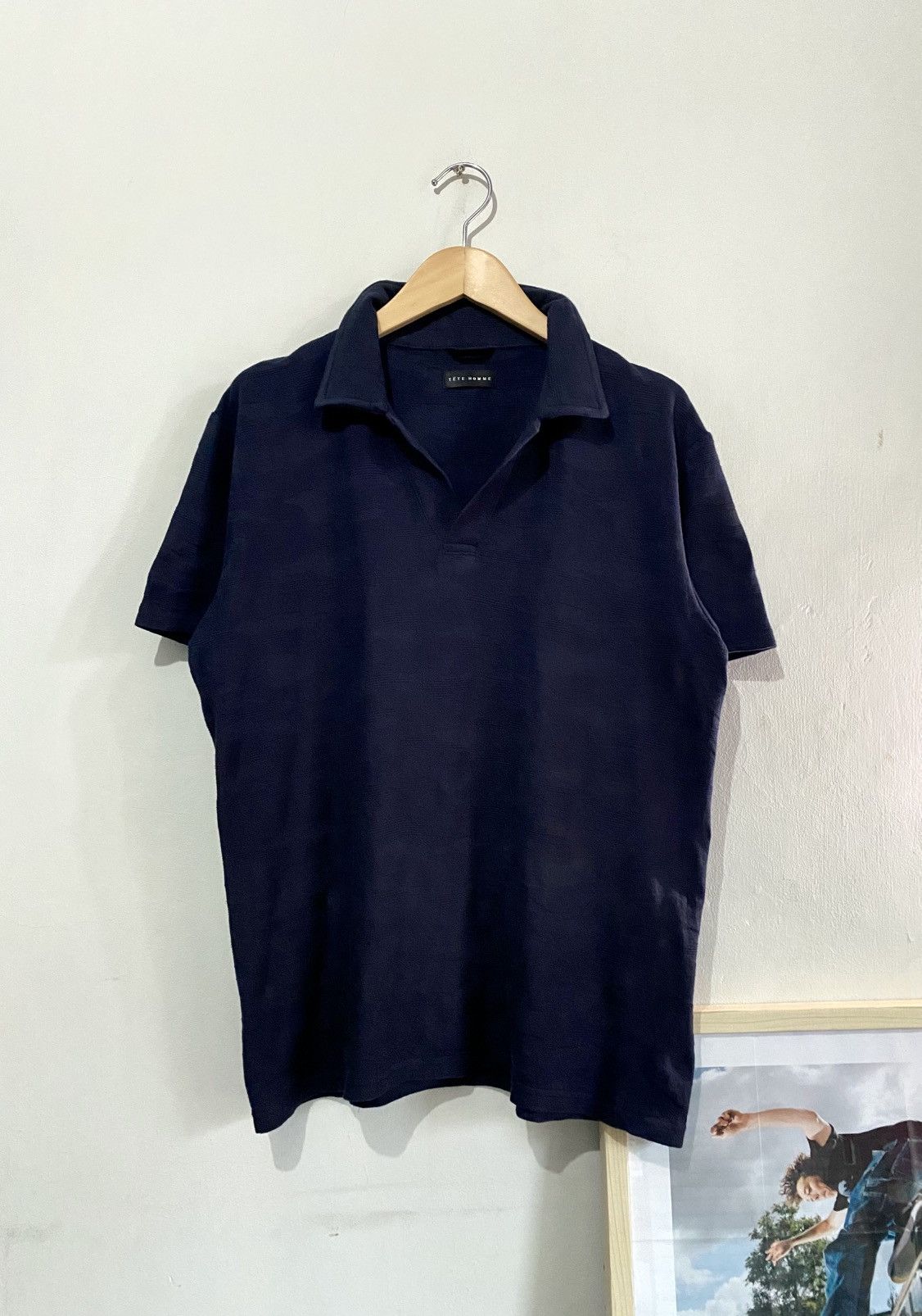 Tete Homme Tete Homme by Issey Miyake Beautifully Textured Polo Shirt Size US L / EU 52-54 / 3 - 2 Thumbnail