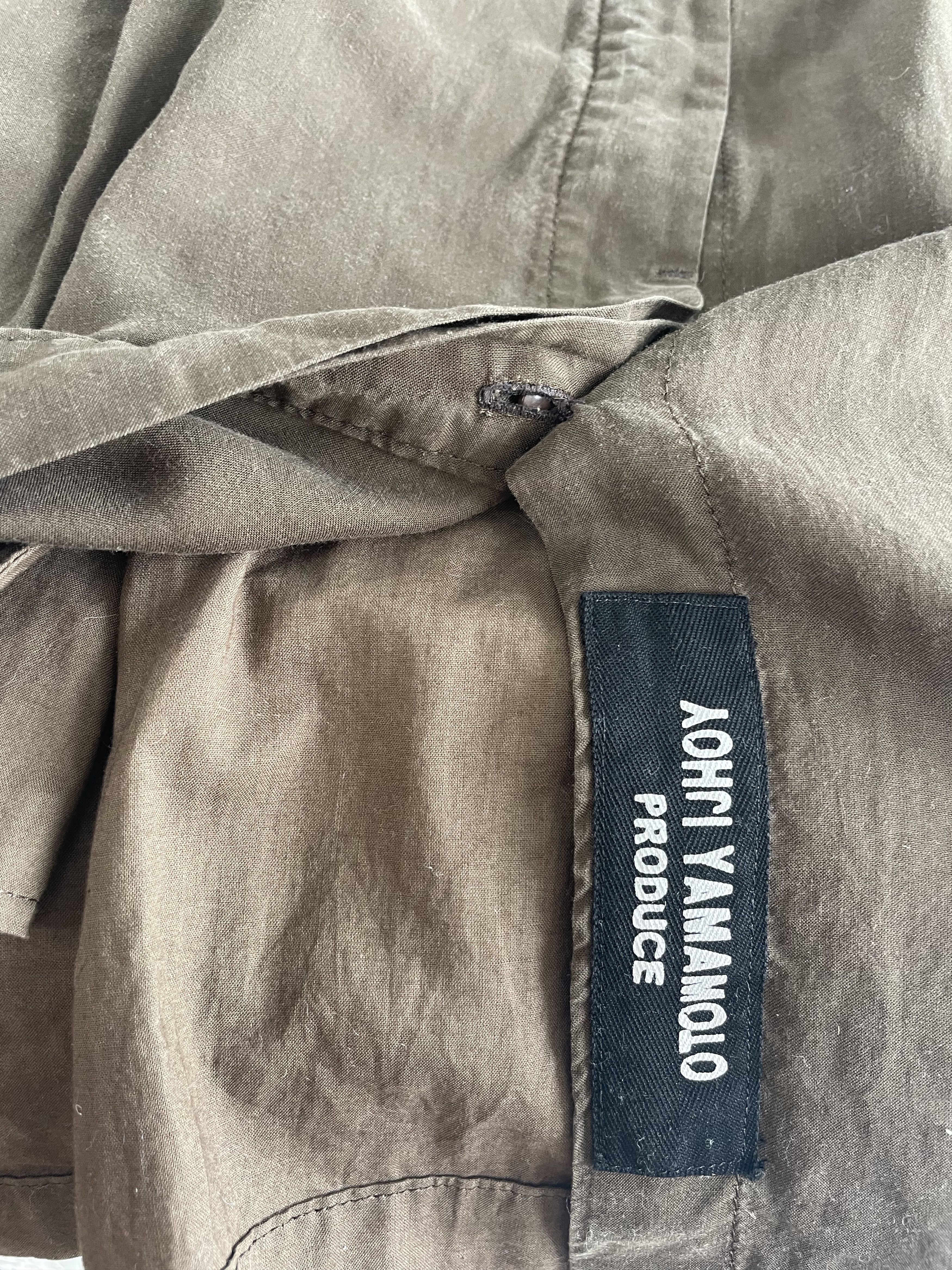 Yohji Yamamoto Yohji Yamamoto Pour Homme Split Button shirt brown Size US L / EU 52-54 / 3 - 3 Thumbnail