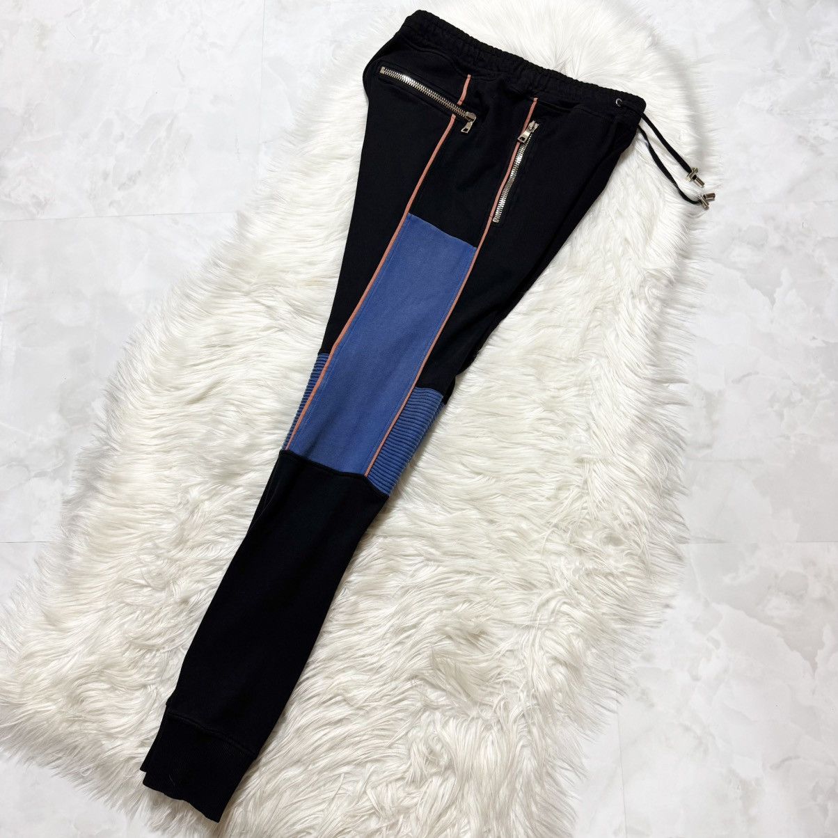 Balmain Balmain Homme Color-blocked Biker Sweatpants Size US 29 - 9 Thumbnail