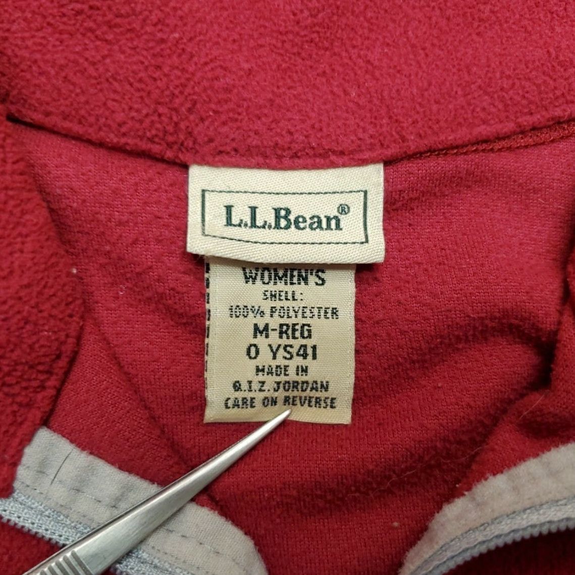 Vintage VINTAGE LL Bean Sweater Womens M Red 1/4 Zip Long Sleeve Fleece Outdoors Casual Pullover Size M / US 6-8 / IT 42-44 - 4 Thumbnail