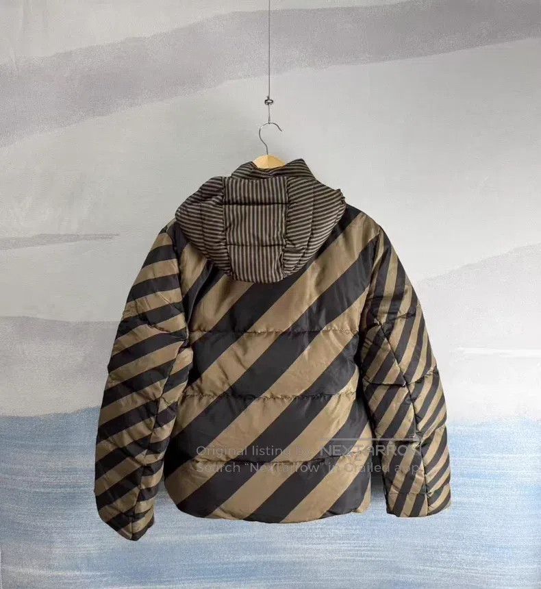 Fendi Fendi Brown double-sided wear hooded down jacket with full Size US M / EU 48-50 / 2 - 6 Thumbnail
