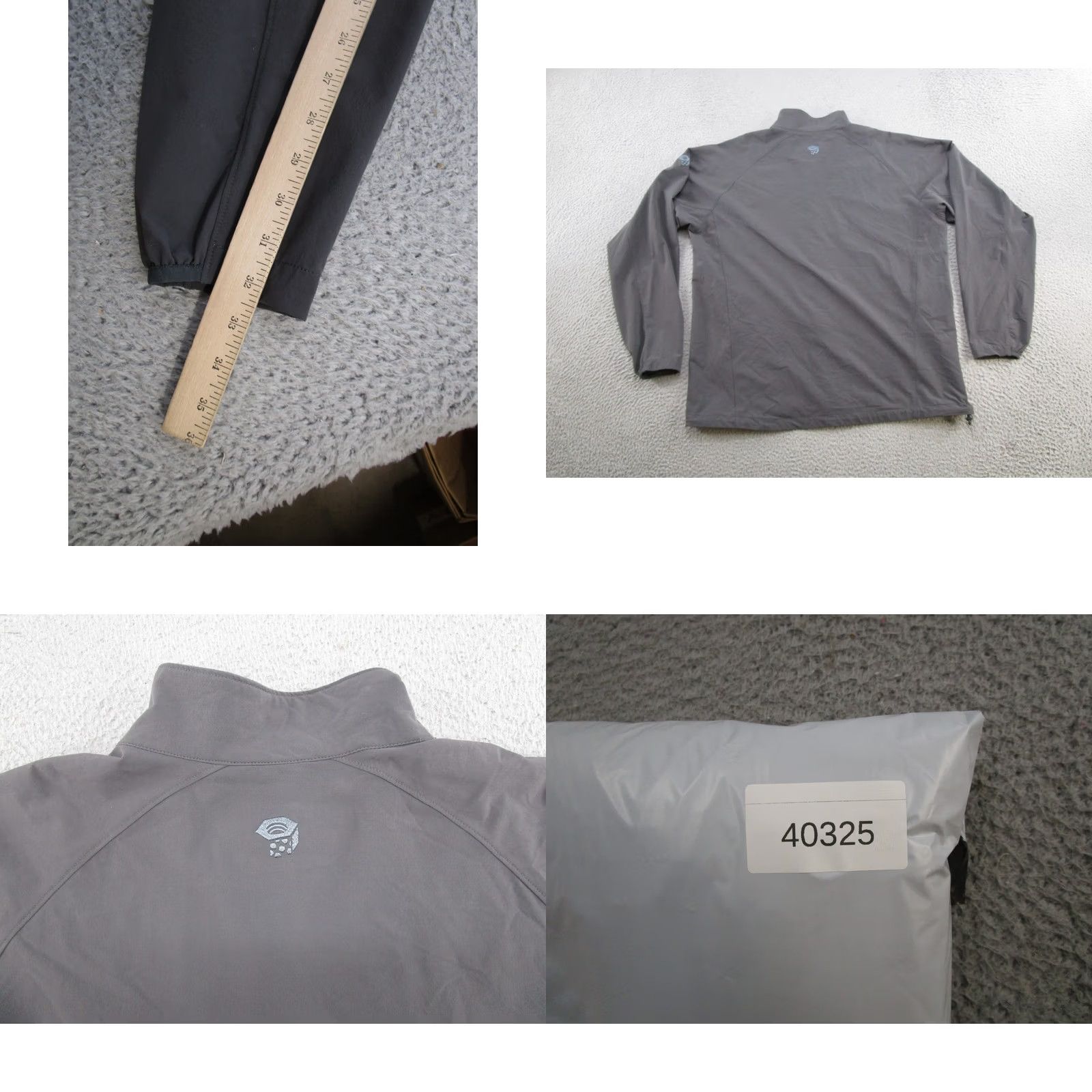 Mountain Hardwear Mountain Hardwear Mens Basic Nylon Blend Jacket Gray Zip Long Sleeve XL Windbreaker Outdoor Hiking Regular Mens Size US XL / EU 56 / 4 - 9 Thumbnail