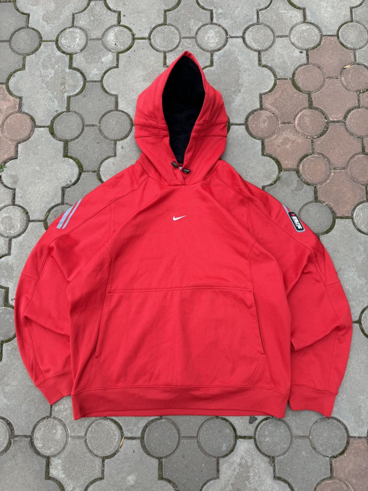 Nike × Vintage Vintage Nike Center Swoosh Boxy Hoodie Y2K Size US M / EU 48-50 / 2 - 1 Thumbnail