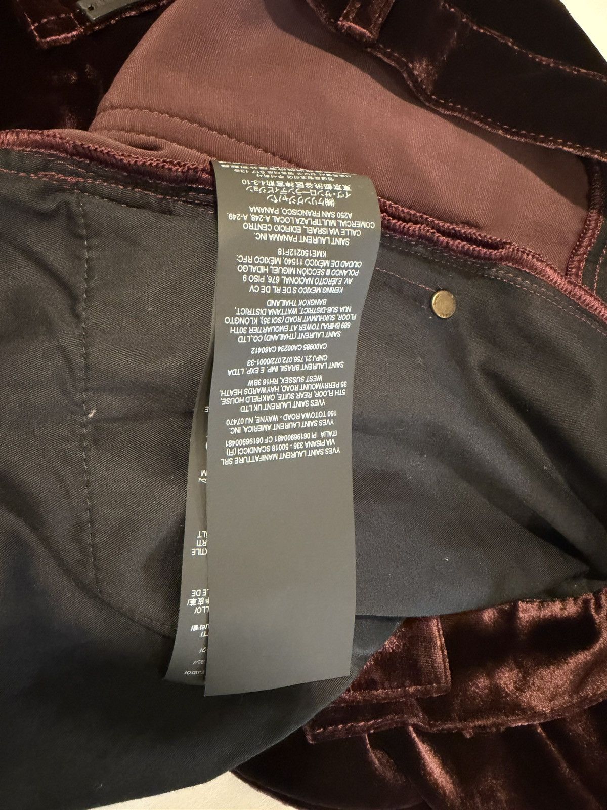 Saint Laurent Paris Saint Laurent mens 2022 velour pants. 33. $1350 Size US 32 / EU 48 - 4 Thumbnail