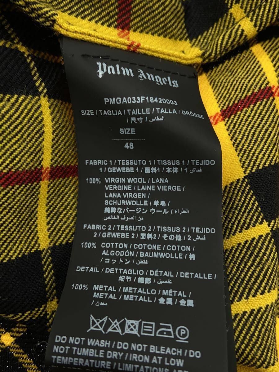 Palm Angels Palm Angels Check Cotton Jacket Yellow Size US M / EU 48-50 / 2 - 4 Thumbnail
