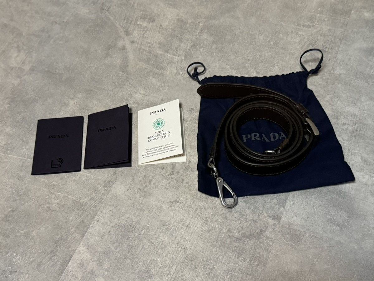 Prada Prada Men’s Buckle Nappa Leather Bag Brown Belt MSRP $8,500 Size ONE SIZE - 17 Thumbnail