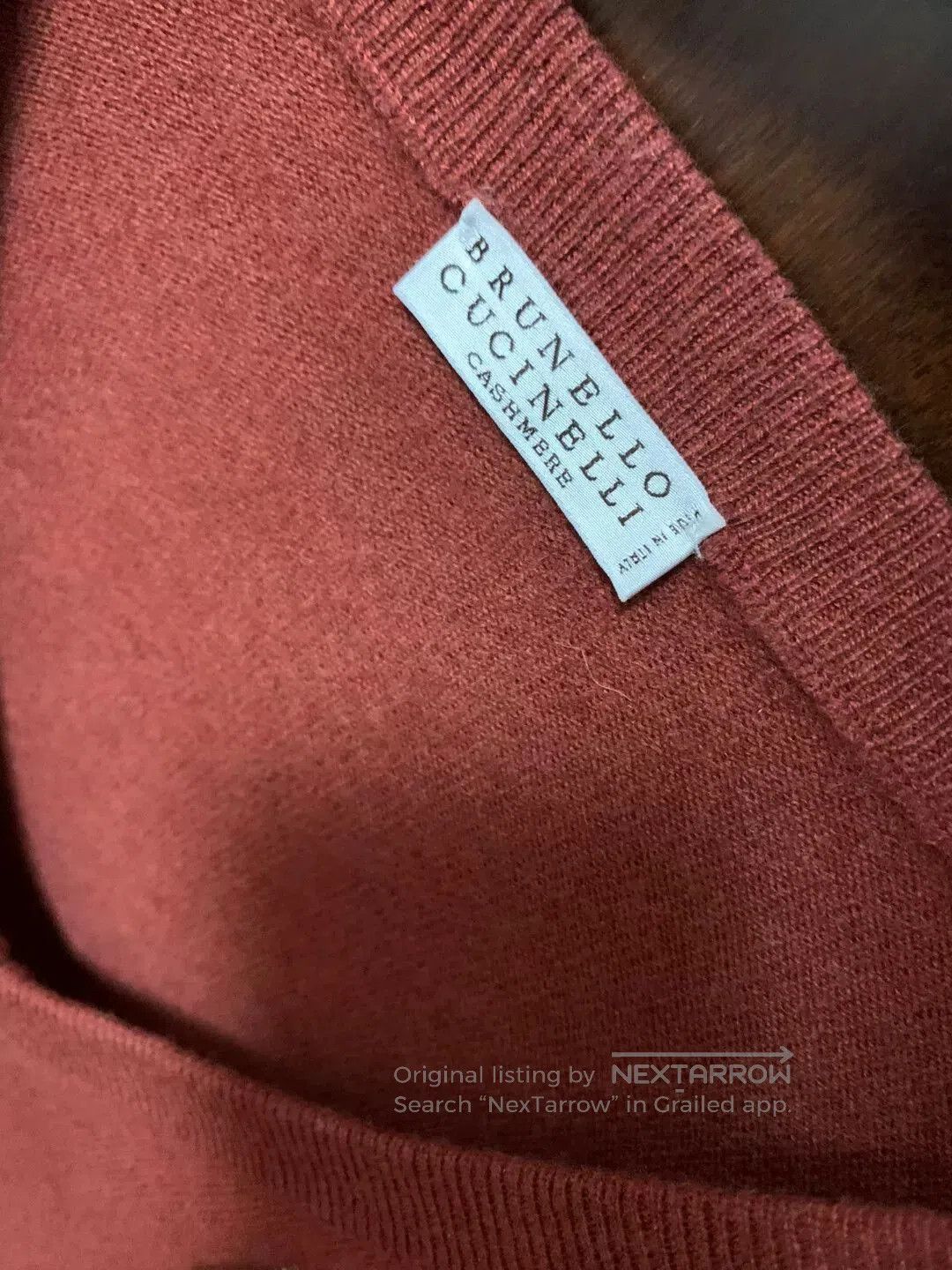 Vintage Brunello Cucinelli Red Sweater S. Size US S / EU 44-46 / 1 - 2 Thumbnail