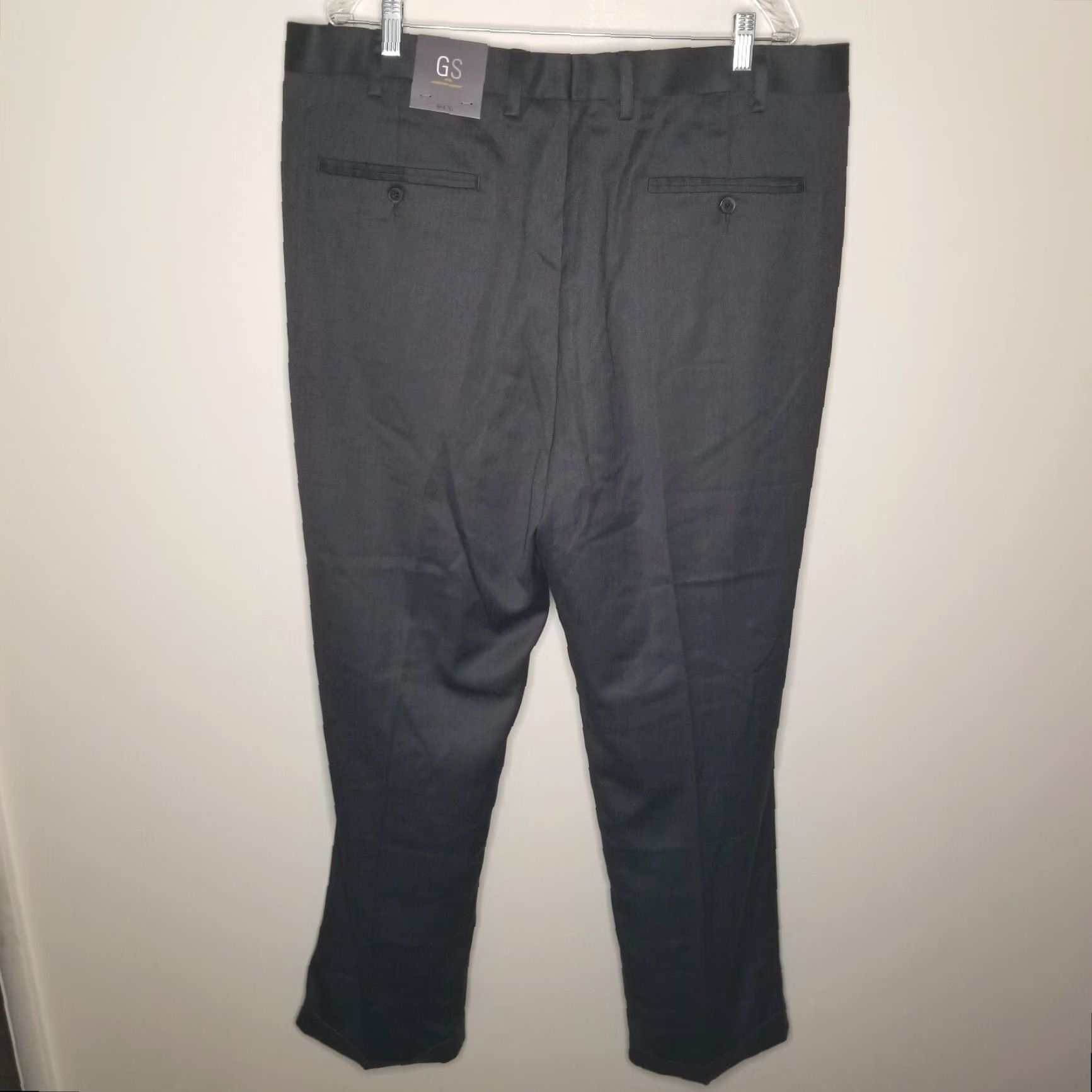 Vintage GS Continuous Comfort Gray Dress Pants Adult Regular 42x32 Straight Mens Size US 42 / EU 58 - 4 Thumbnail