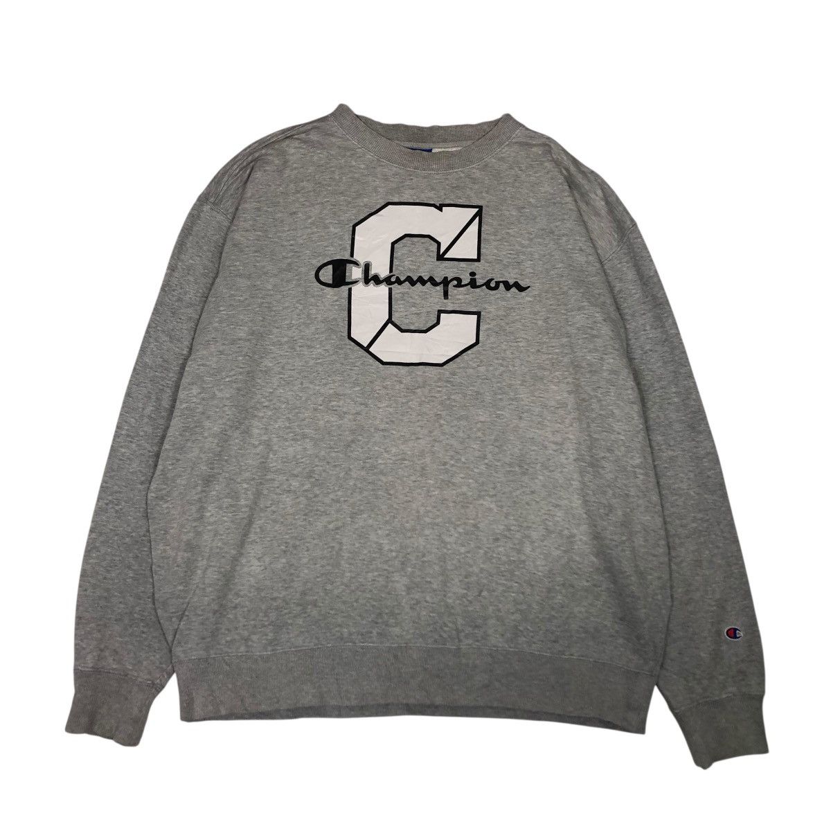 Japanese Brand 📌Vintage Sweatshirt Champion Big Logo Size US L / EU 52-54 / 3 - 1 Thumbnail