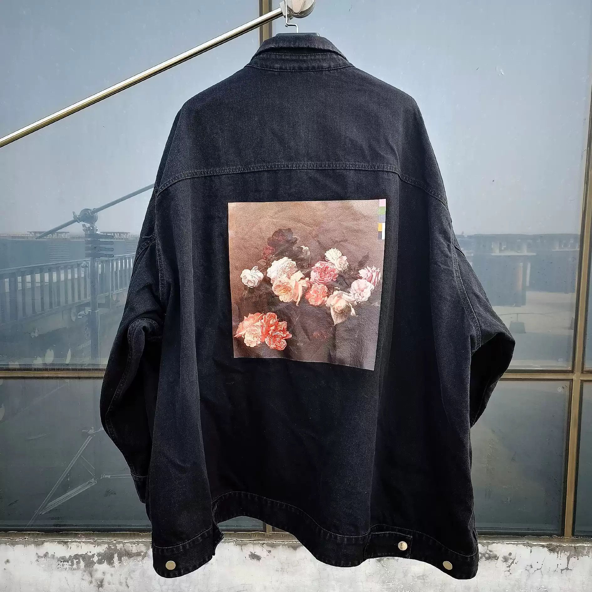 Raf Simons Raf simons 18ss floral denim jacket | Grailed