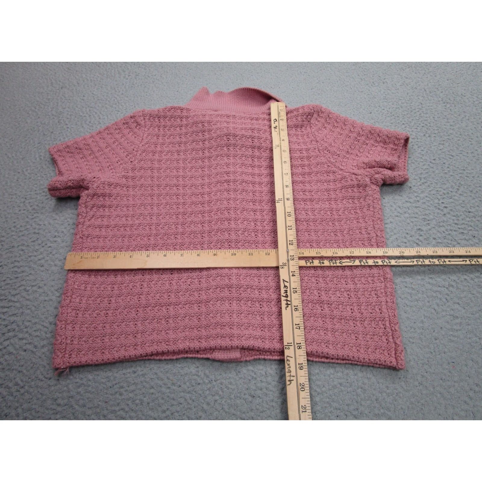Vintage By Design Cardigan Sweater Womens L Pink Knit Button Top Academia Fairy Preppy Size L / US 10 / IT 46 - 6 Thumbnail