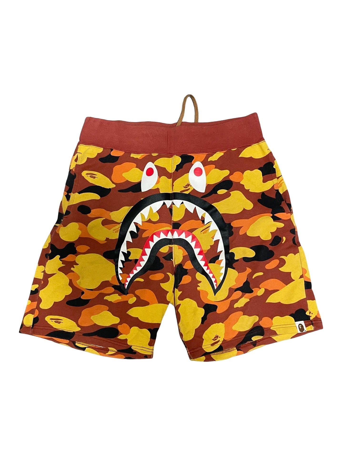 Bape A Bathing Ape Shark Camo Sweat Shorts Size L Size US 34 / EU 50 - 1 Thumbnail