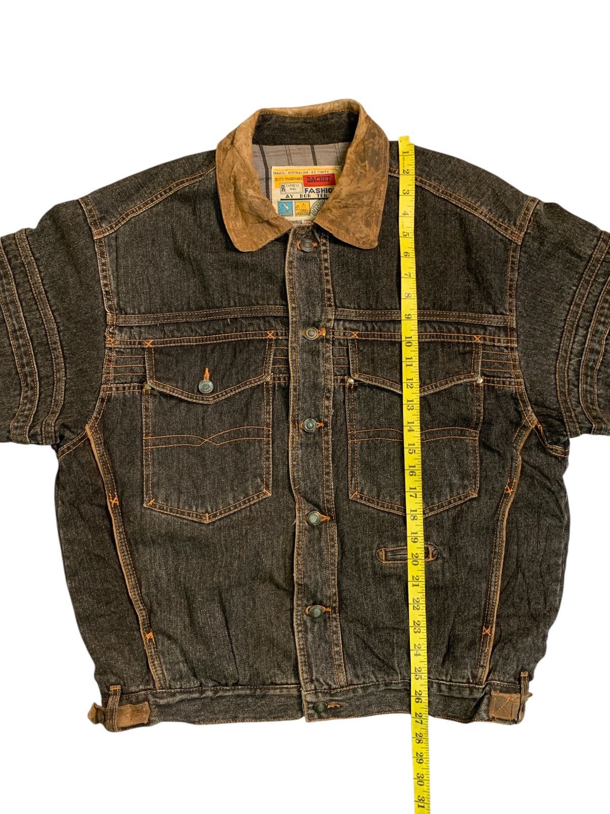 Japanese Brand Rare Design Vintage Ay Bor Teh International Denim Jackets Size US L / EU 52-54 / 3 - 6 Thumbnail