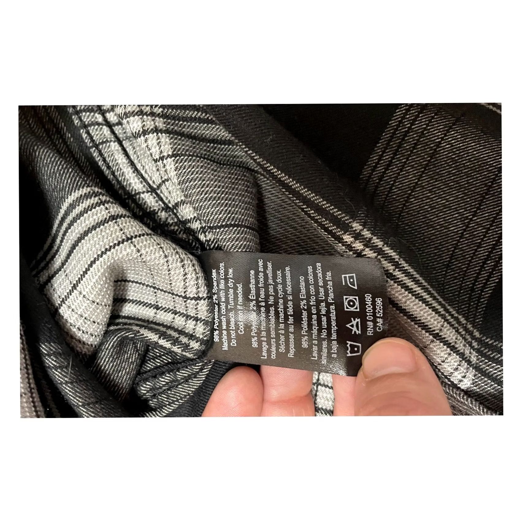 KAVU KAVU Button-Down Flannel Shirt Plaid Long Sleeve Black & White Multicolor Men Medium Regular Size M Casual Workwear Winter Spring Fall Size US M / EU 48-50 / 2 - 5 Thumbnail