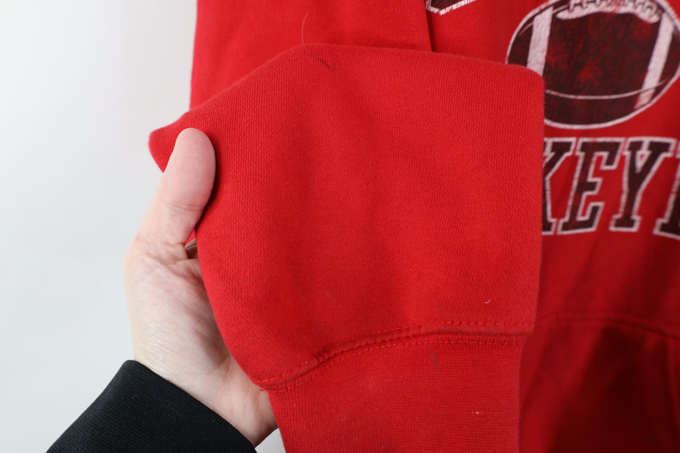 Vintage Vintage 90s Y2K Ohio State University Football Hoodie Size US L / EU 52-54 / 3 - 12 Thumbnail