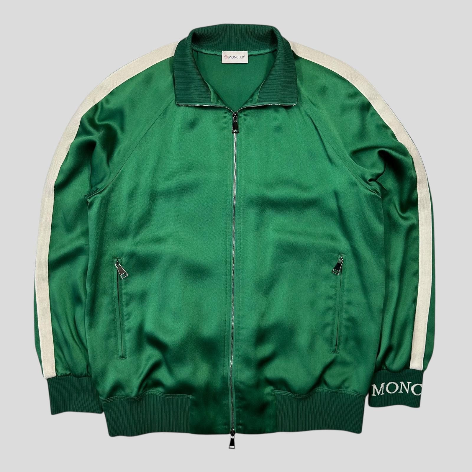 Moncler Moncler 2018 Satin Polyester Striped Track Jacket - 42 (M/L) Size US M / EU 48-50 / 2 - 2 Thumbnail