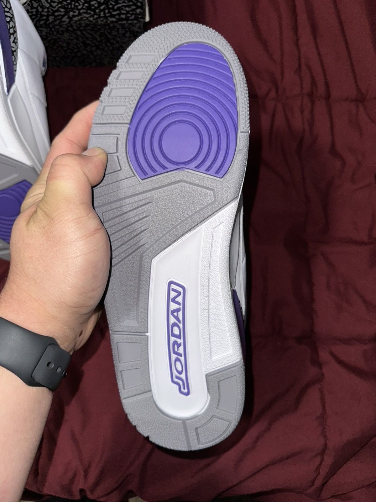 Jordan Brand Jordan 3 DARK IRIS👾 Size US 10.5 / EU 43-44 - 7 Thumbnail