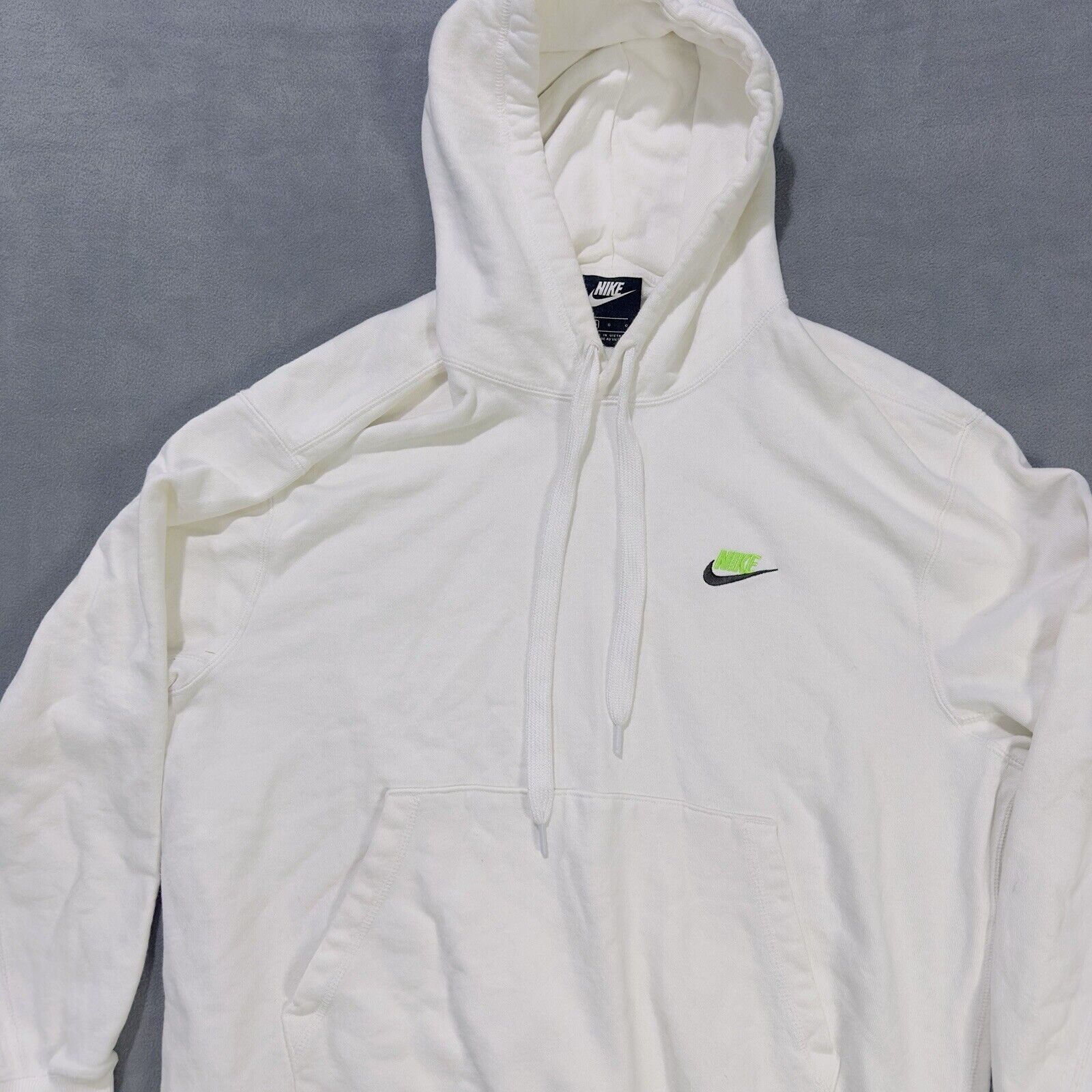 Nike Nike Hoodie French Terry White Hooded Sweatshirt Men’s Large Size US L / EU 52-54 / 3 - 3 Thumbnail