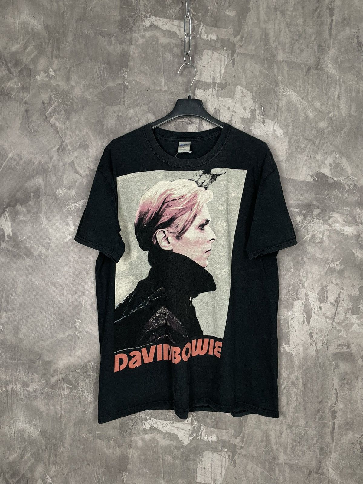 Band Tees × Vintage Vintage Y2K David Bowie Distressed Portrait T-Shirt Size US L / EU 52-54 / 3 - 1 Thumbnail