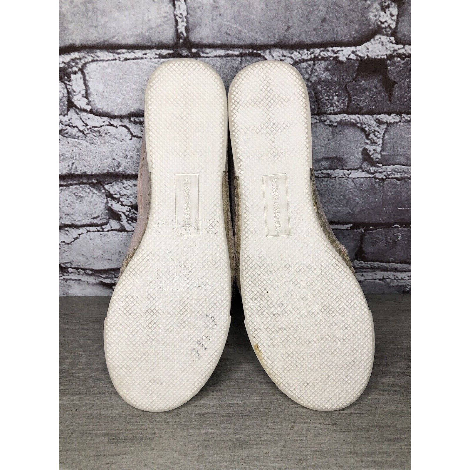 Vince Camuto VINCE CAMUTO Tambie Blush Pink Suede Leather Espadrille Loaf Size US 8 / IT 38 - 7 Thumbnail