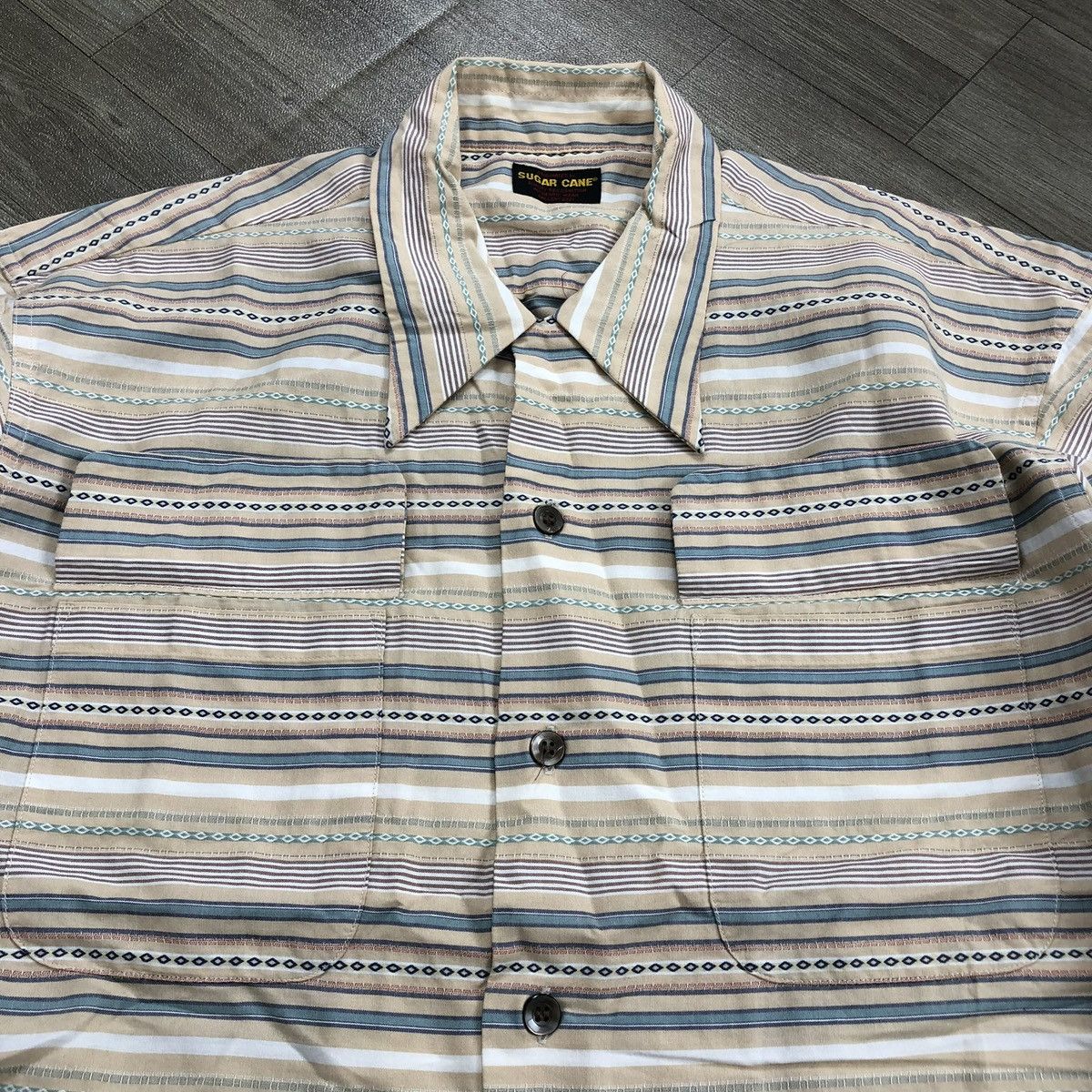 Sugar Cane Vintage 90s Sugar Cane Toyo Enterprise Navajo Western Shirt Size US L / EU 52-54 / 3 - 3 Thumbnail