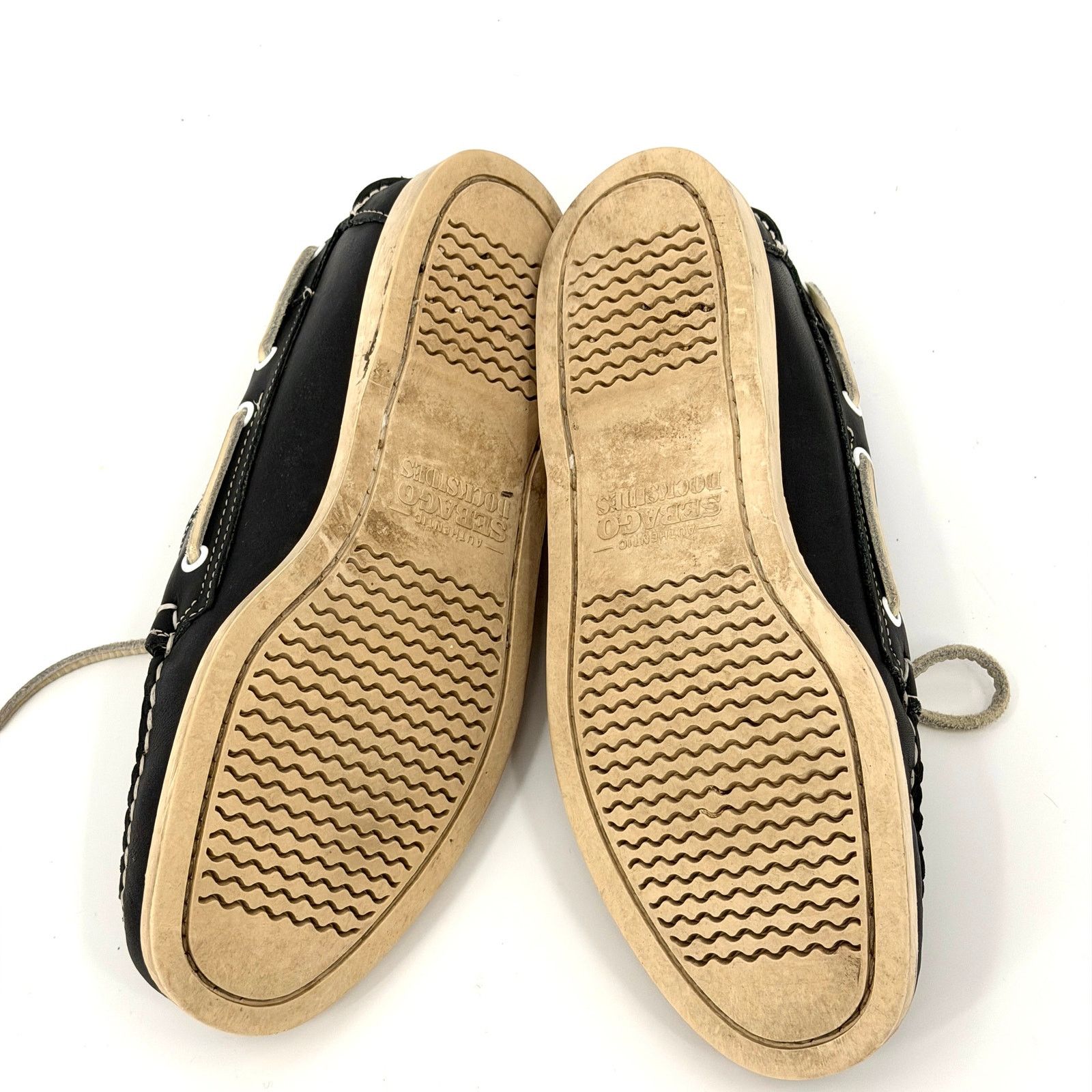 Sebago Sebago Navy Blue Genuine Leather Docksides Boat Shoes Size US 8 / EU 41 - 8 Thumbnail