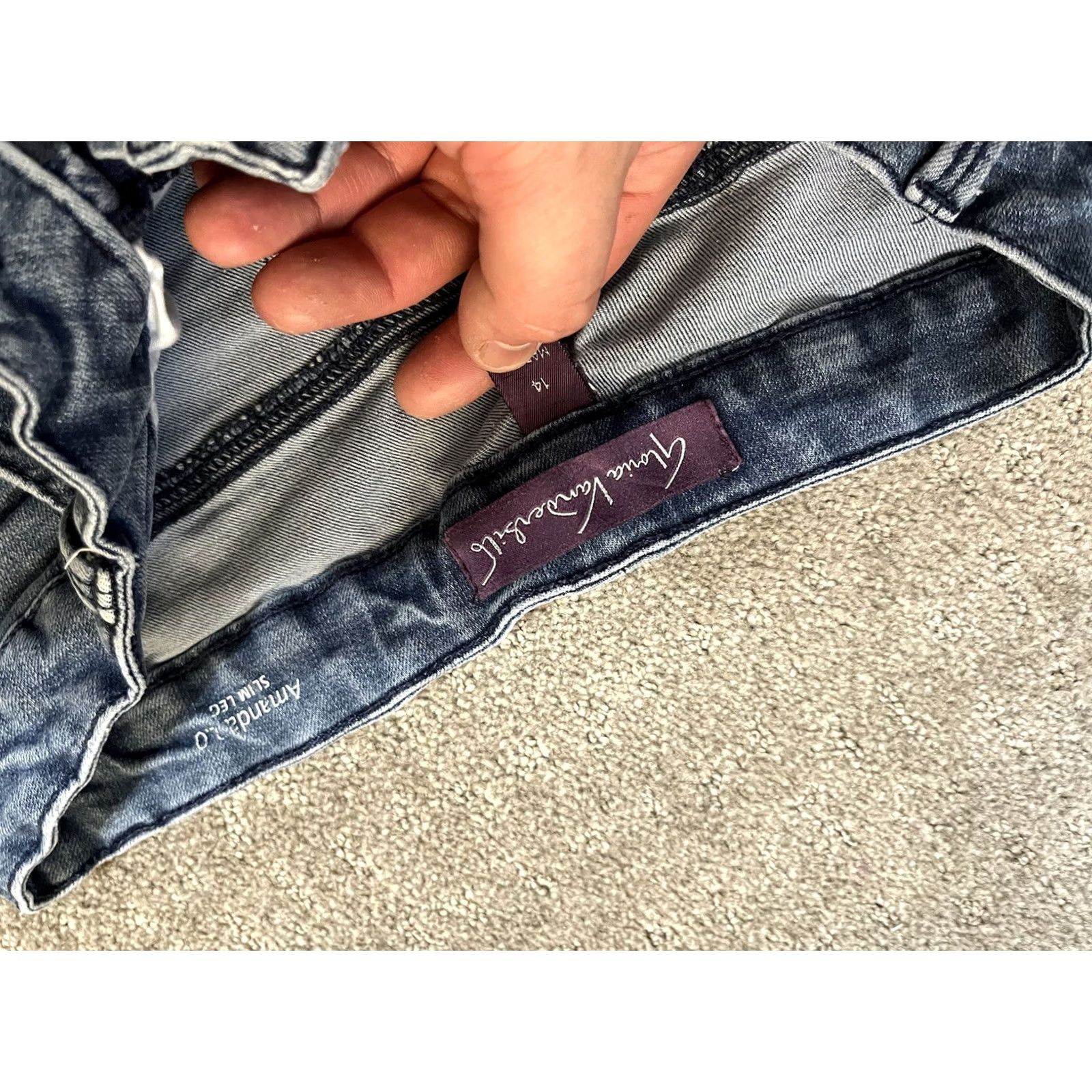 Gloria Vanderbilt Gloria Vanderbilt Jeans Womens 14 Amanda 2.0 Slim Leg Denim Blue Regular Size 36" / US 14 / IT 50 - 5 Thumbnail