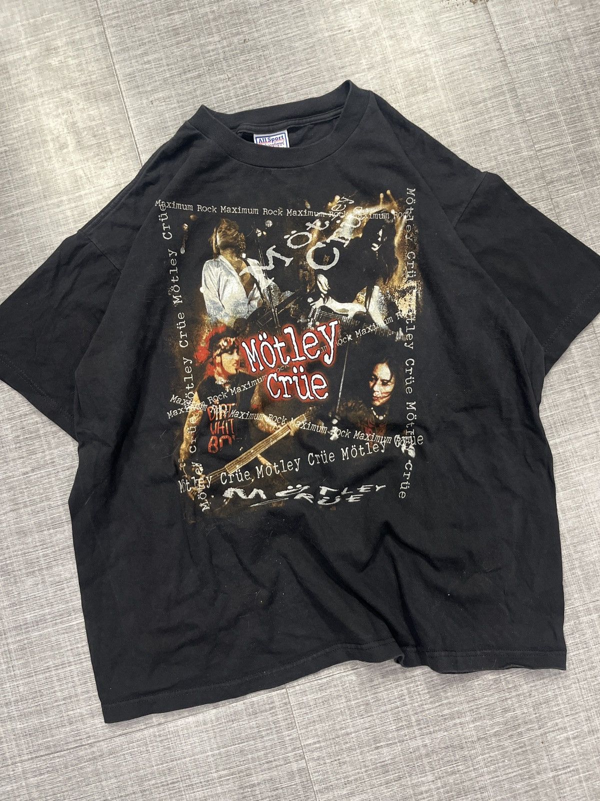 Band Tees × Brockum × Vintage VTG 1999 Mötley Crüe Maximum Rock Tour Tee Size US XL / EU 56 / 4 - 1 Thumbnail
