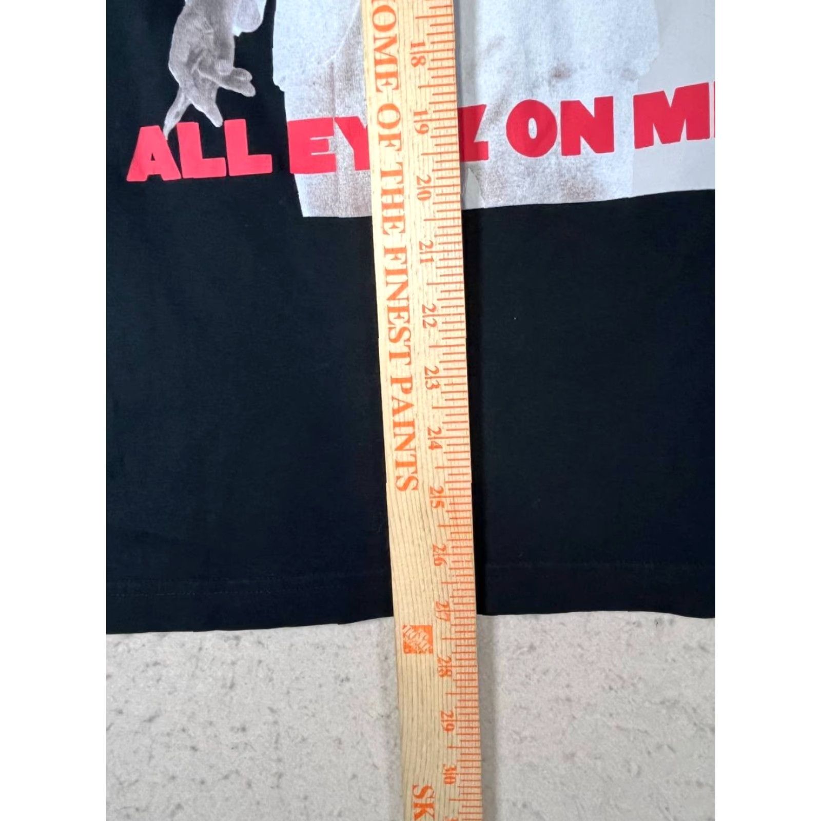 Vintage Tupac Shakur 2PAC Men's T-Shirt Black Graphic Front & Rear Distressed Medium Hip Hop Cotton Crew Neck Short Sleeve Regular 2020-2029 Size US M / EU 48-50 / 2 - 4 Thumbnail