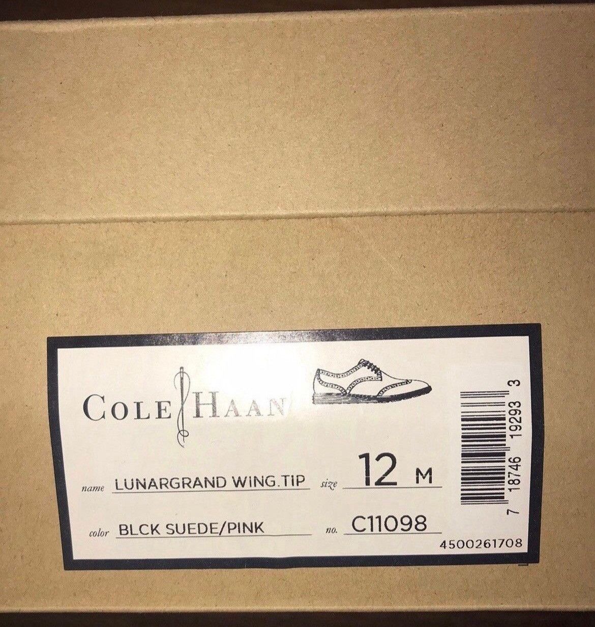 Cole Haan Cole Haan Lunargrand Wingtip Black Pink 12M Size US 12 / EU 45 - 6 Thumbnail