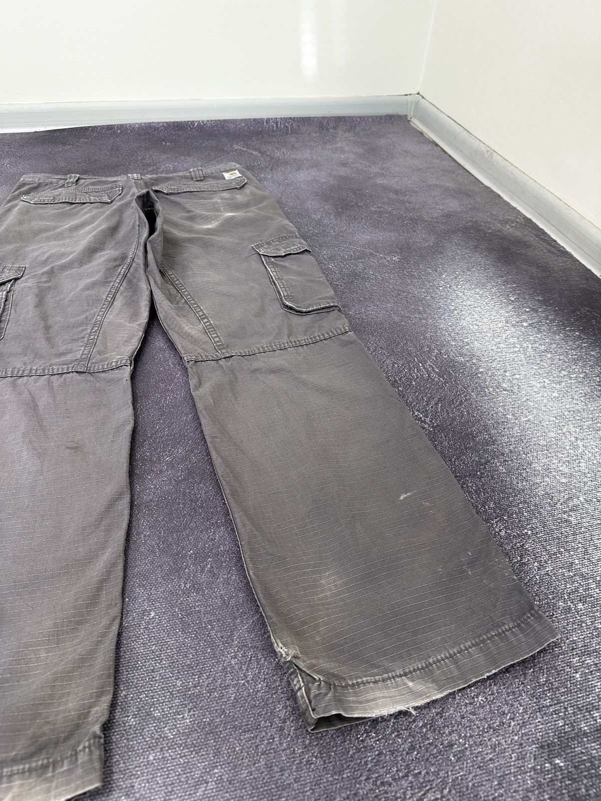 Carhartt Vintage Carhartt Cargo Hype USA Baggy Faded Opium Work Pants Size US 34 / EU 50 - 4 Thumbnail