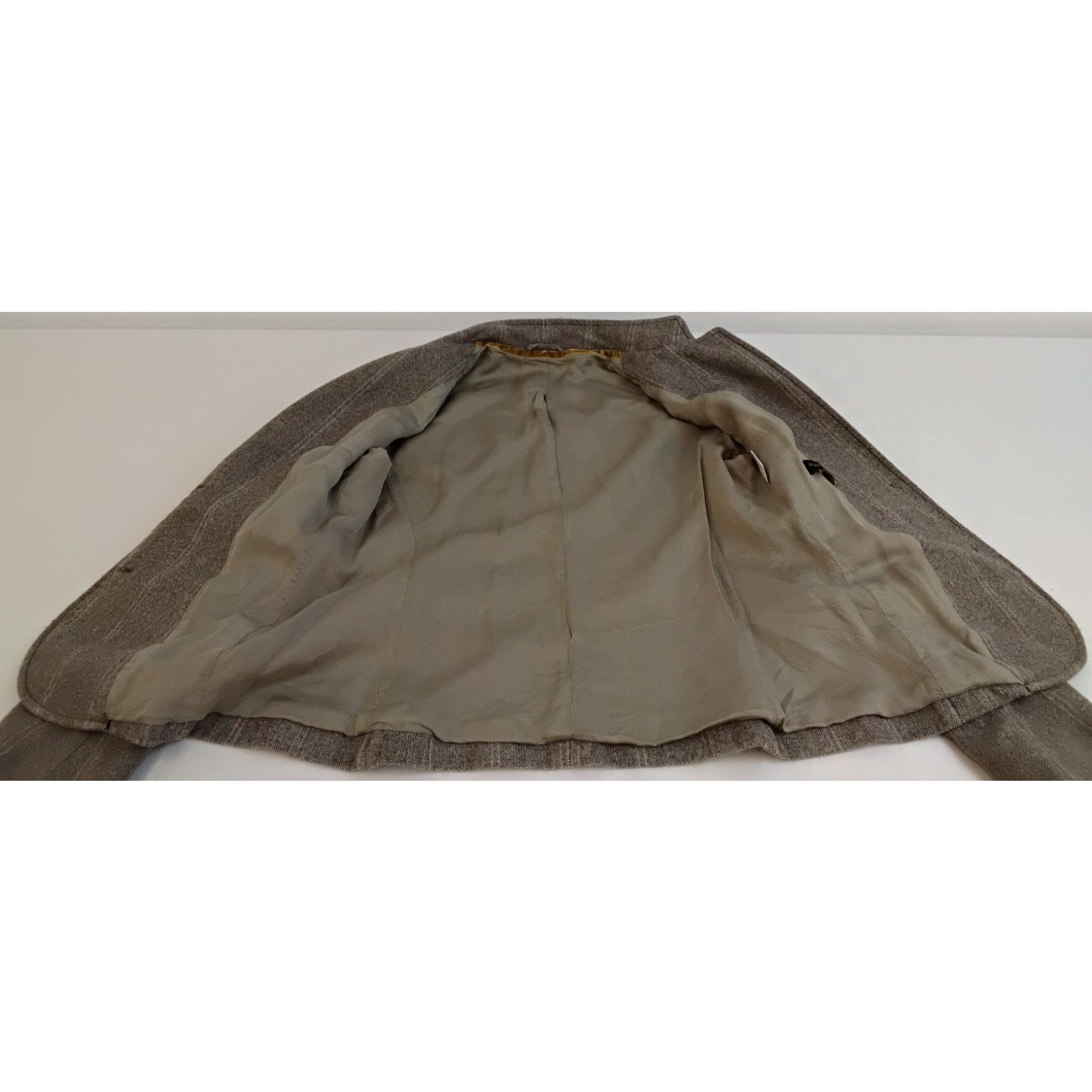 Luciano Barbera Luciano Barbera Blazer Women 42 Herring Bone Gray 100% Wool Size M / US 6-8 / IT 42-44 - 8 Thumbnail