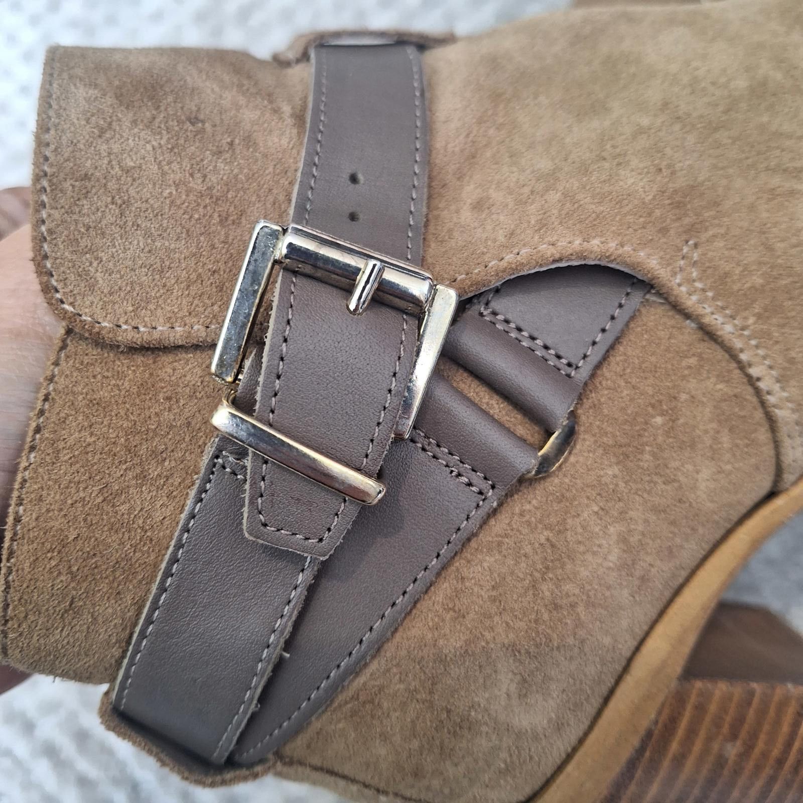 Kurt Geiger Kurt Geiger Suede Leather Ankle Boots with heels,size 36 Size US 8 / IT 38 - 9 Thumbnail