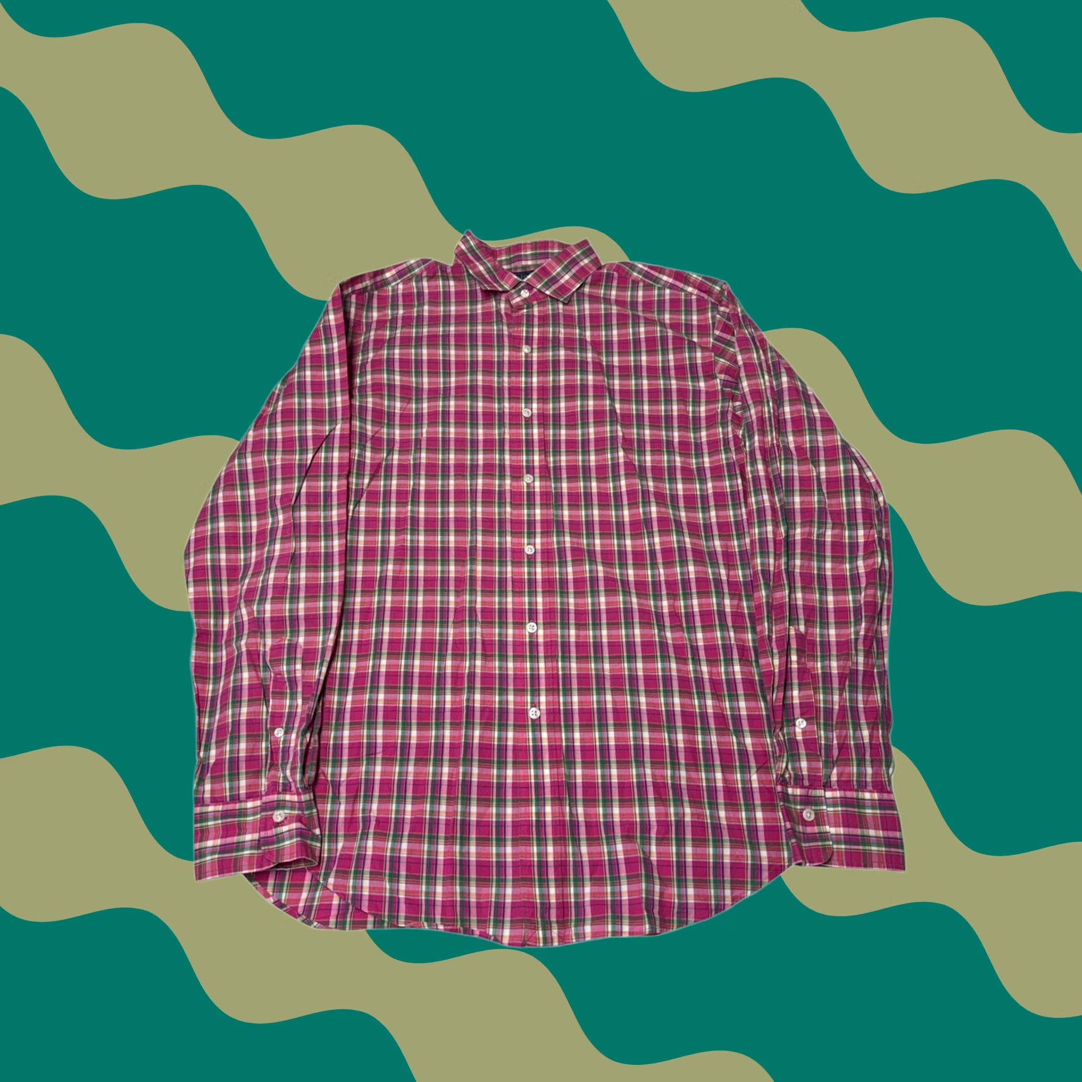 Polo Ralph Lauren Polo by Ralph Lauren Shirt Plaid Button-Down Long Sleeve Men L Pink Casual Size US L / EU 52-54 / 3 - 1 Thumbnail