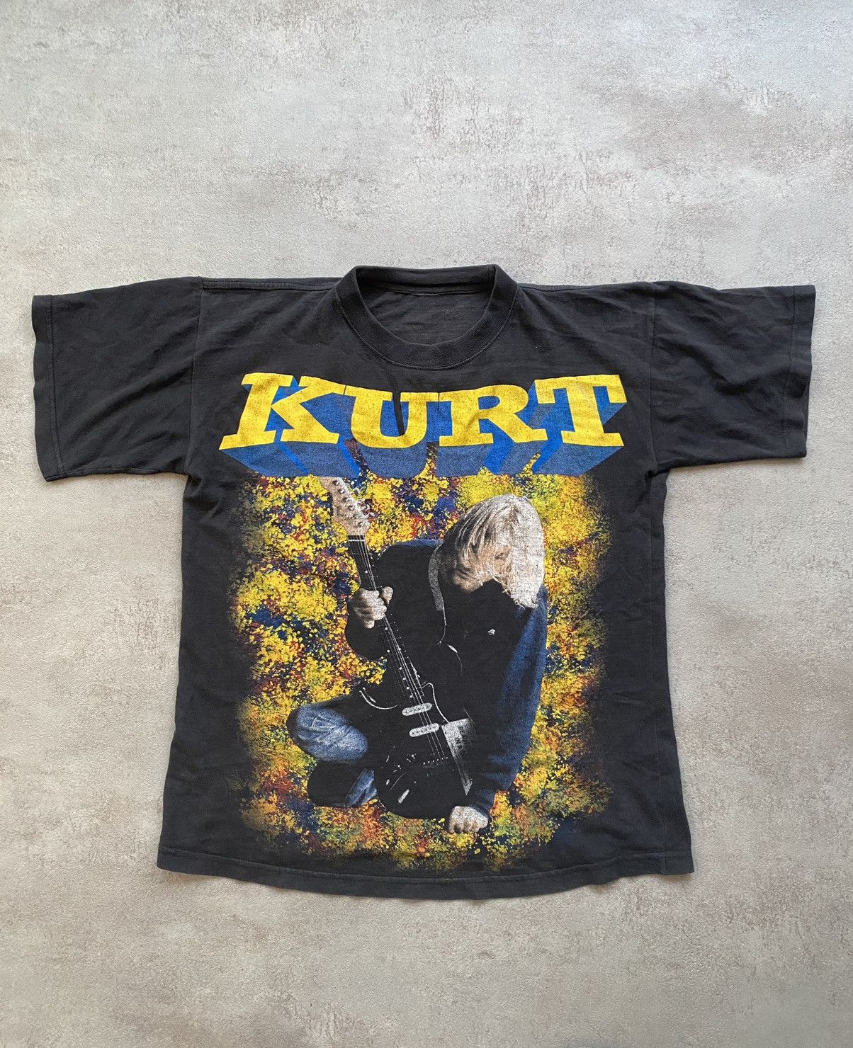Japanese Brand × Nirvana × Vintage kurt cobain vintage full print tee Size US S / EU 44-46 / 1 - 1 Thumbnail