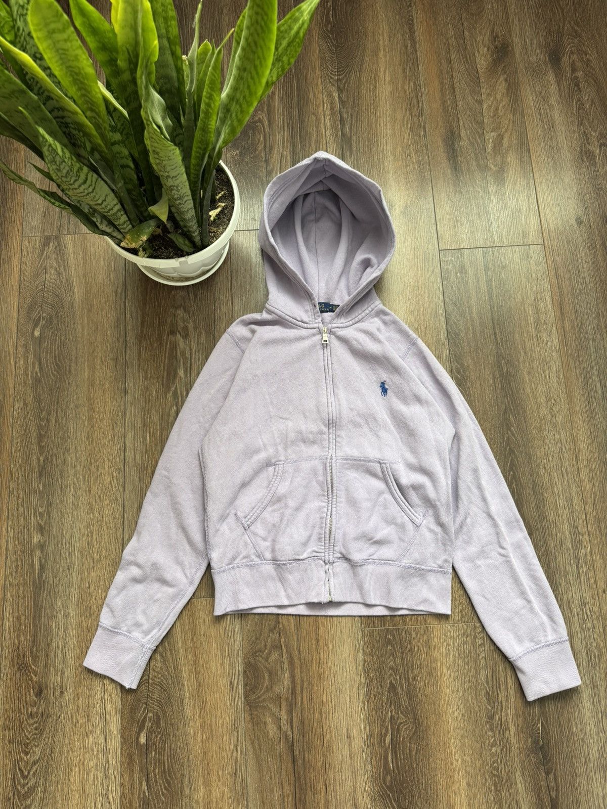 Polo Ralph Lauren Polo Ralph Lauren Women's M purple bassic zip hoodie Size M / US 6-8 / IT 42-44 - 1 Thumbnail