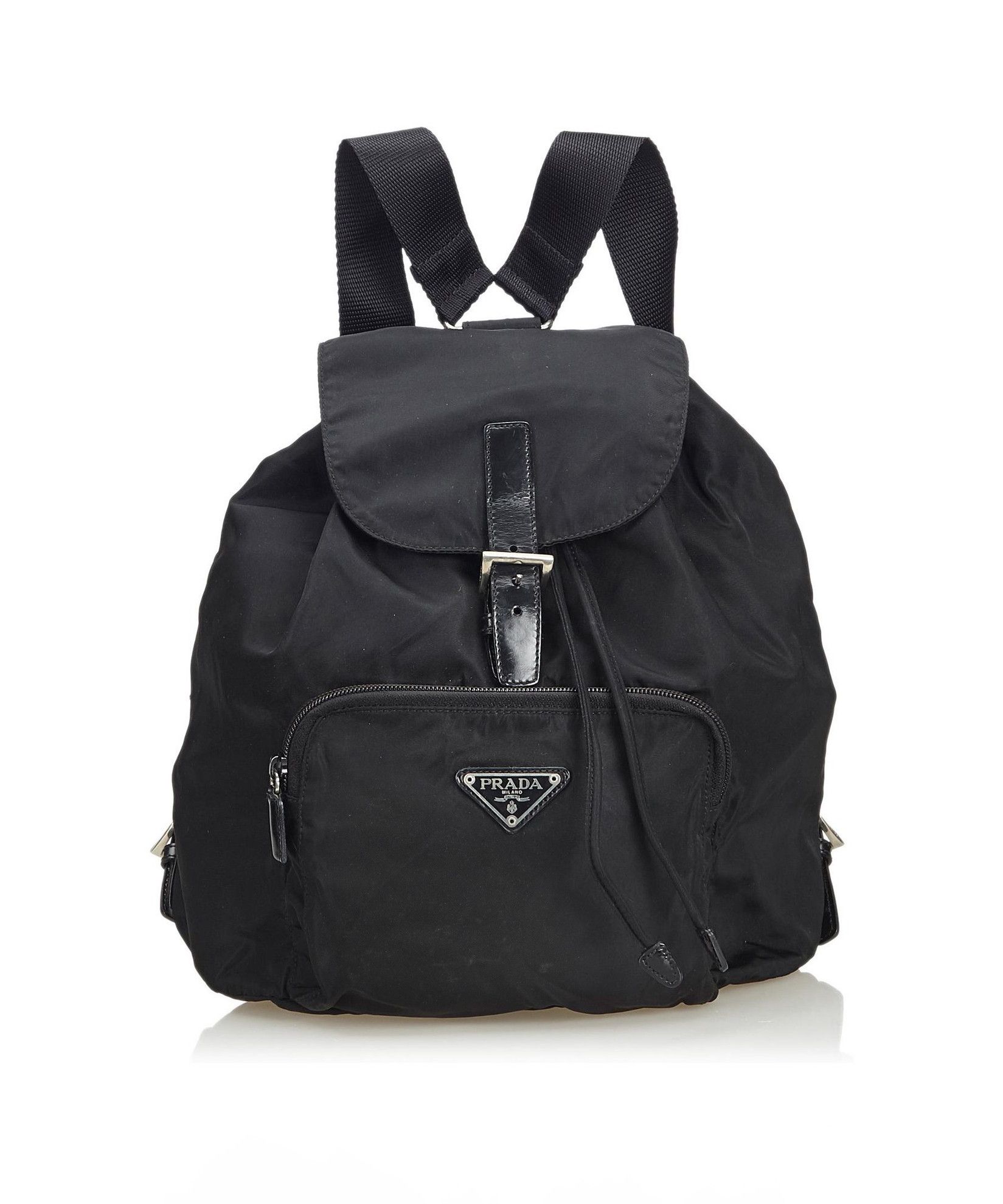 【vintage】PRADA SPORT BACKPACK 美品 Treasures of NYC - Prada Black Logo Nylon Large Backpack