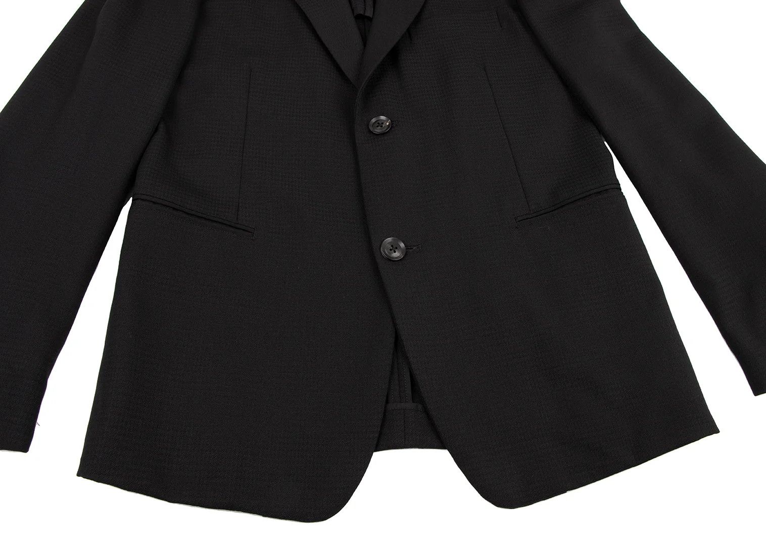 Yohji Yamamoto Yohji Yamamoto Costume Shadow Check Jacket Black 2 Size US M / EU 48-50 / 2 - 8 Thumbnail