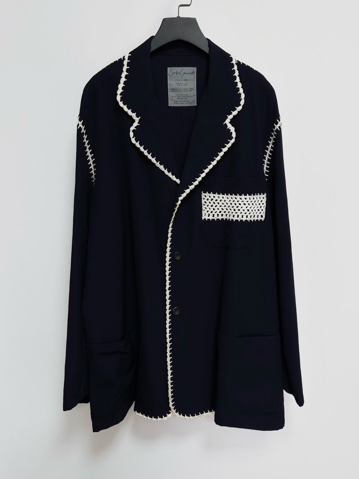 Yohji Yamamoto Yohji Yamamoto 91ss “shirt collection” knitwear jacket-2505 Size US M / EU 48-50 / 2 - 1 Thumbnail