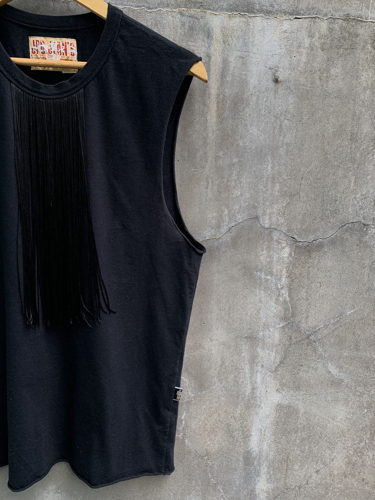 Jean Paul Gaultier 2007 Fringe Ribbed Tank Top Size L / US 10 / IT 46 - 4 Thumbnail
