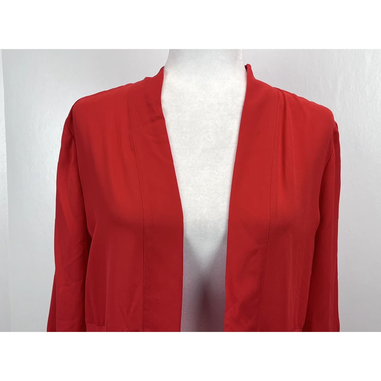 Soft Surroundings Soft Surroundings Lightweight Open Topper Jacket Sz L VGUC Flutter Sleeve Red Size L Regular Women Jacket Topper Red Lightweight Open Size L / US 10 / IT 46 - 5 Thumbnail