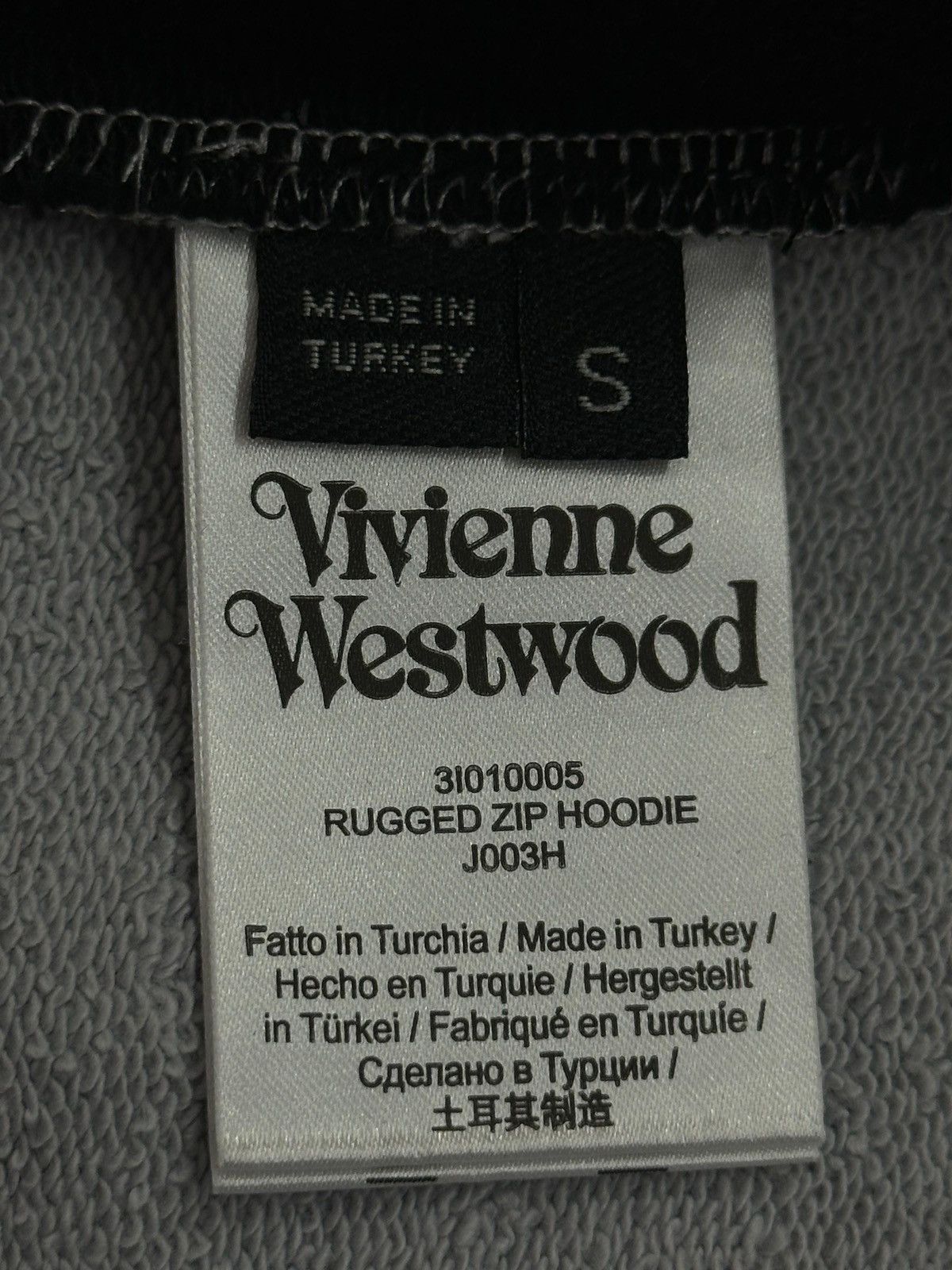 Vivienne Westwood Vivienne Westwood Zip Hoodie Black Big Orb Logo S Size US S / EU 44-46 / 1 - 6 Thumbnail