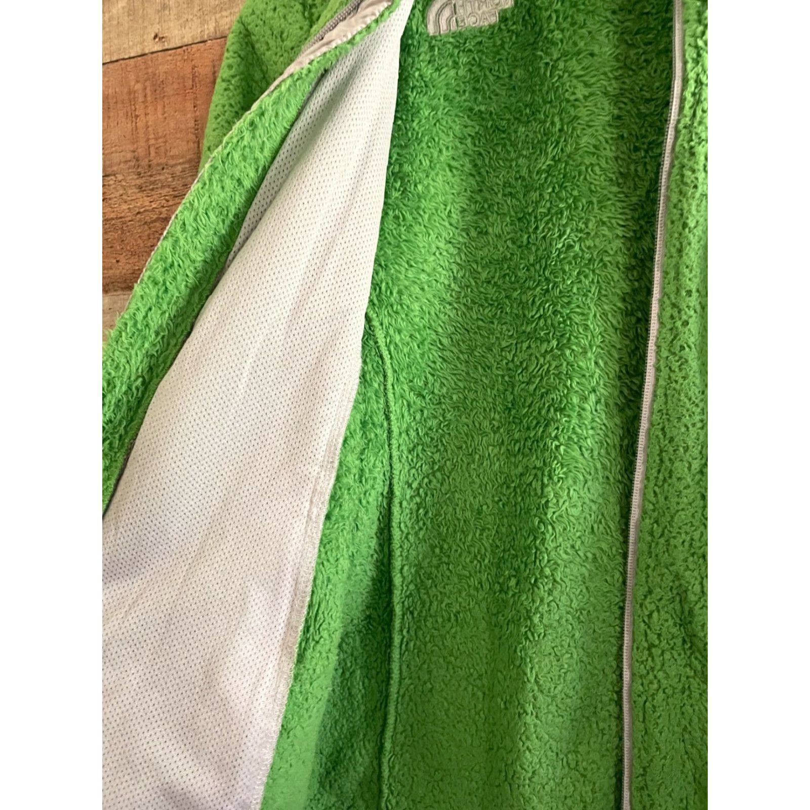 The North Face The North Face Jacket Womens Small Green Deep Pile Fuzzy Full Zip Size S / US 4 / IT 40 - 3 Thumbnail