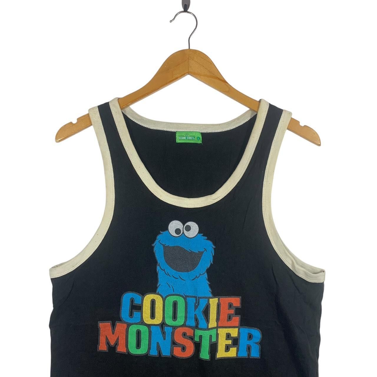 Vintage Vintage SESAME STREET ELMO Cookie Monster Tank Top Tee Size L / US 10 / IT 46 - 2 Thumbnail